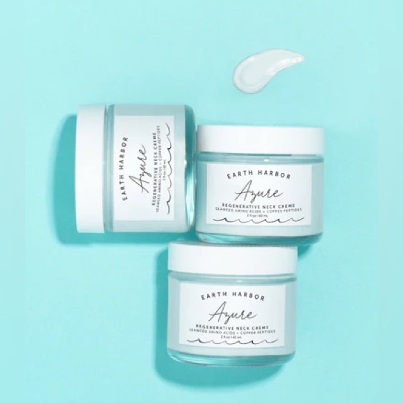 Earth Harbor AZURE Regenerative Neck Creme 2 fl oz NIB - Picture 2 of 11
